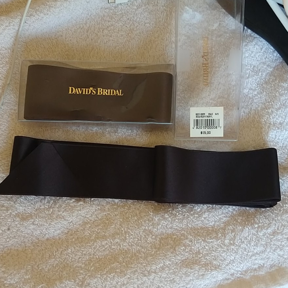 NEW in box x 2 🌷Bridal sashes. Chocolate Brown.